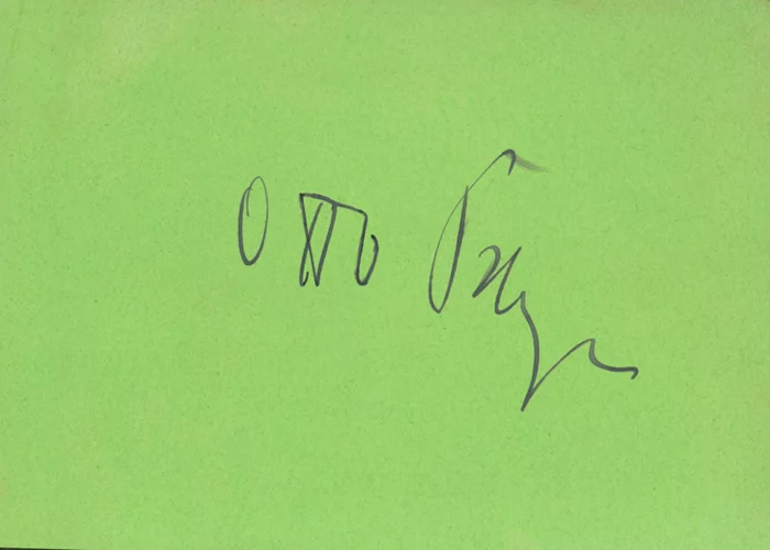 Otto Preminger autograph