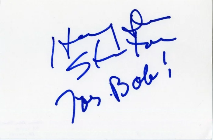 Harry Dean Stanton autograph