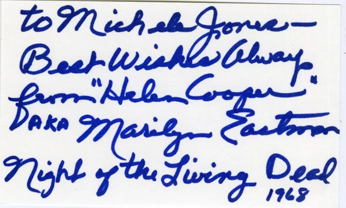 Marilyn Eastman autograph