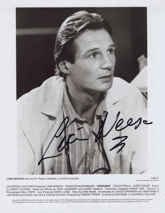 Liam Neeson autograph