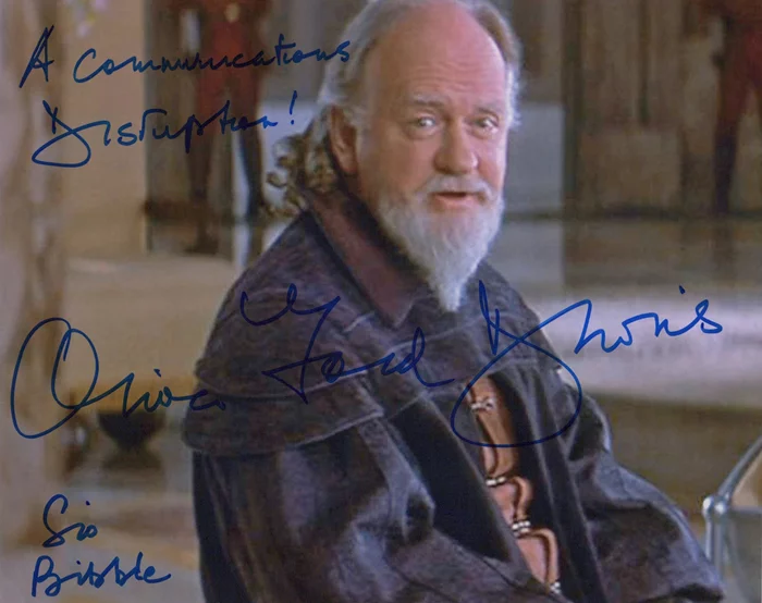 Oliver Ford Davies autograph