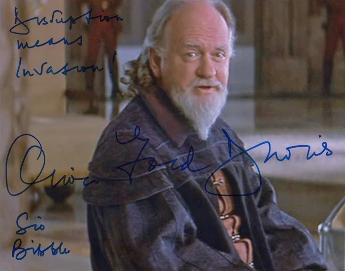 Oliver Ford Davies autograph