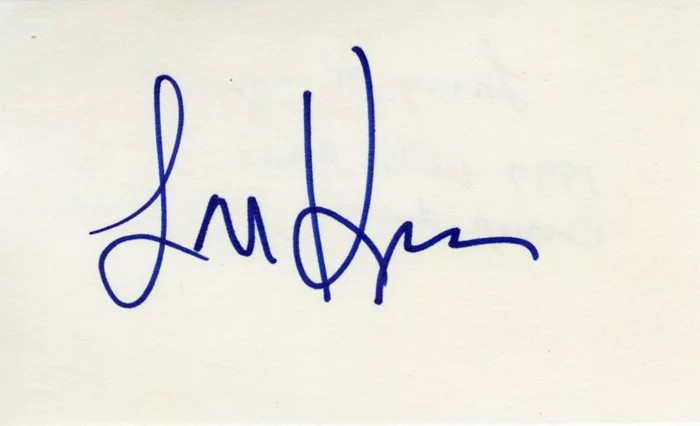 Larry King autograph
