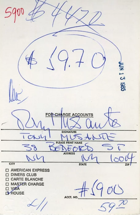 Tony Musante autograph