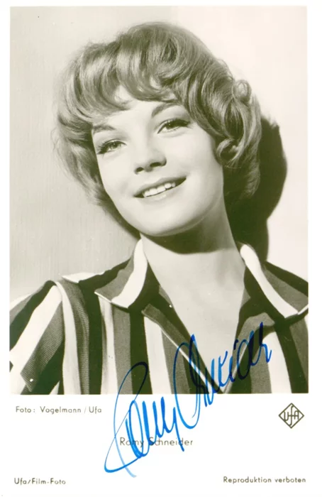 Romy Schneider autograph