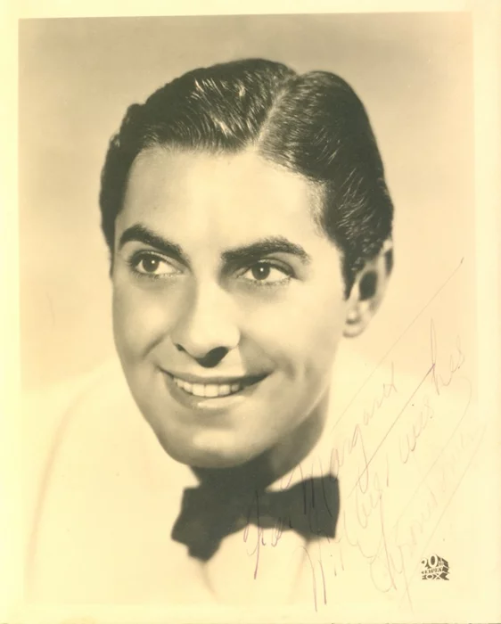 Tyrone Power autograph