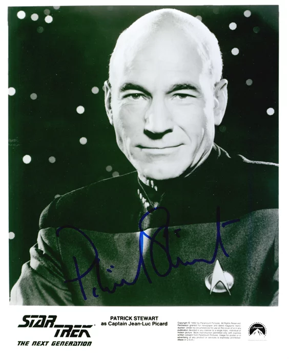 Patrick Stewart autograph