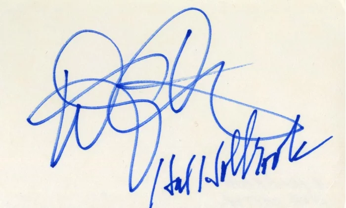 Dixie Carter & Hal Holbrook autograph