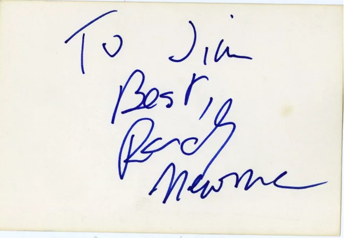 Randy Newman autograph