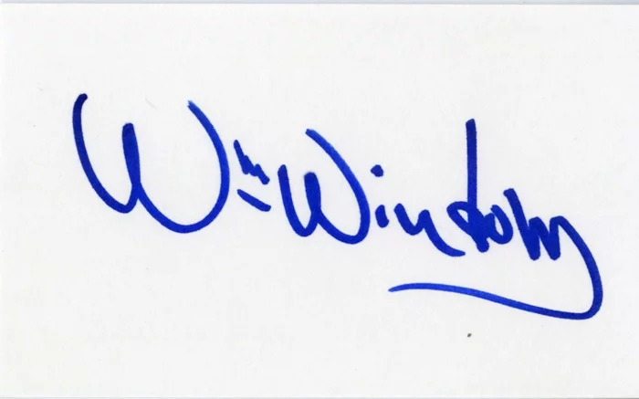 William Windom autograph