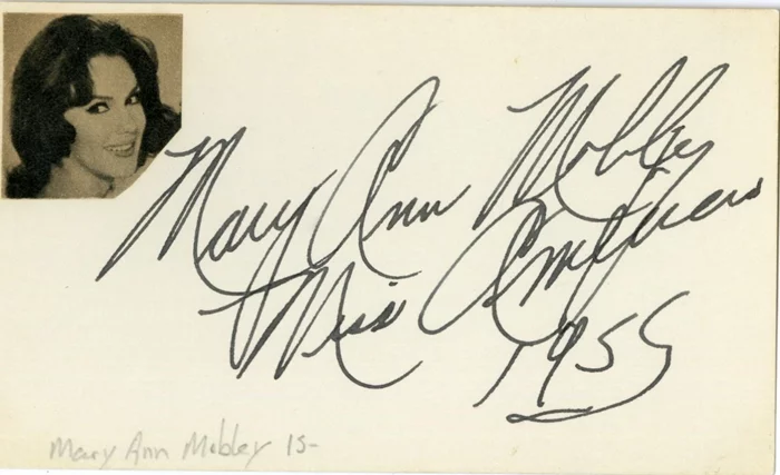 Mary Ann Mobley autograph