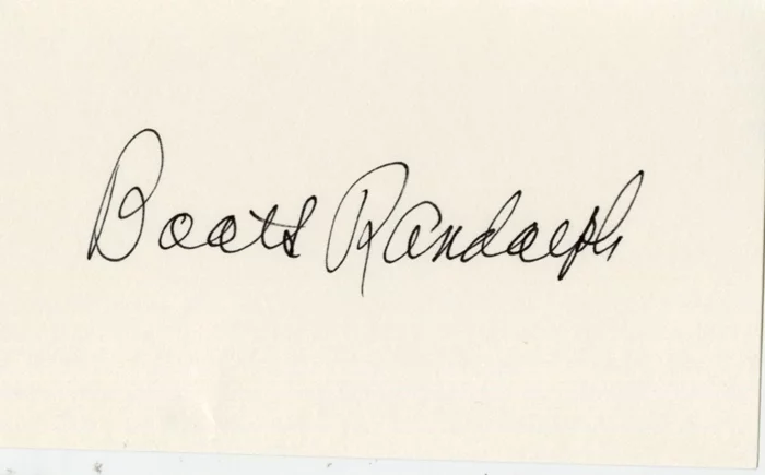 Boots Randolph autograph