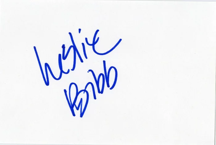 Leslie Bibb autograph