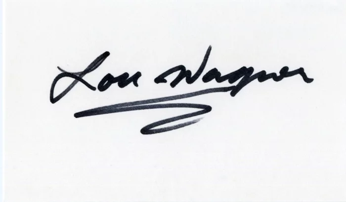 Lou Wagner autograph