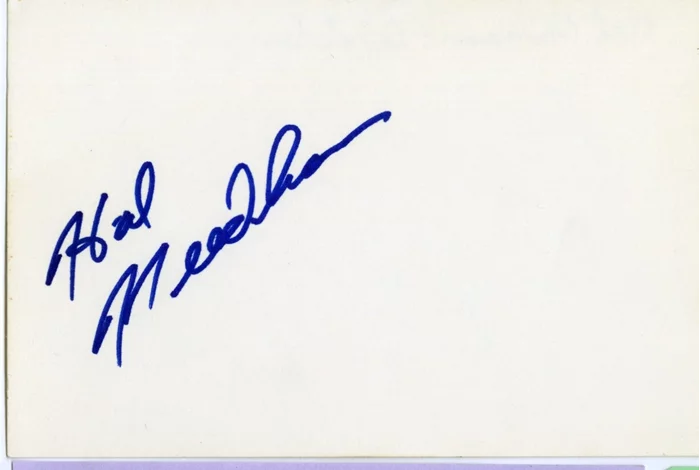 Hal Needham autograph