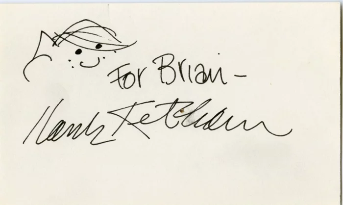 Hank Ketcham autograph