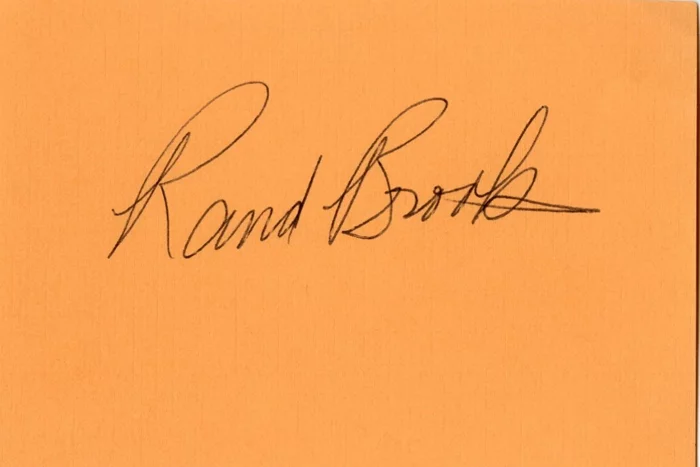 Rand Brooks autograph