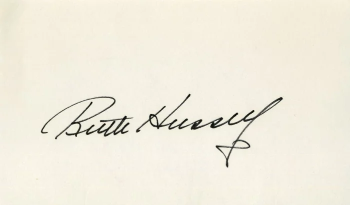 Ruth Hussey autograph