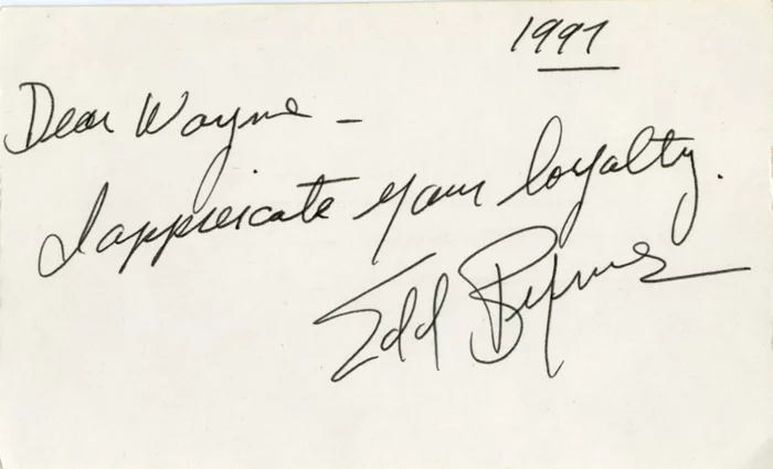 Edd Byrnes autograph