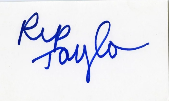 Rip Taylor autograph
