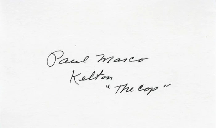 Paul Marco autograph