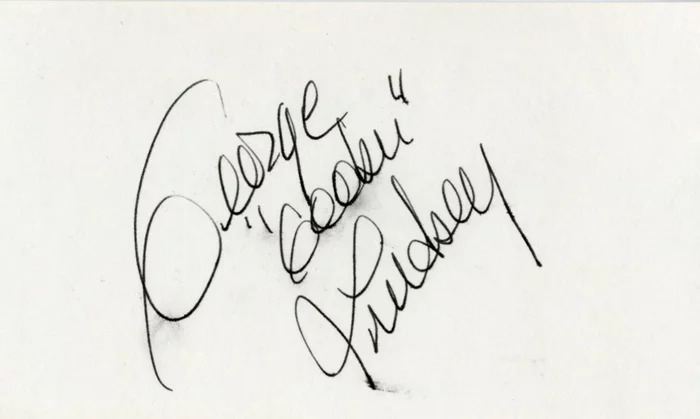 George Lindsey autograph