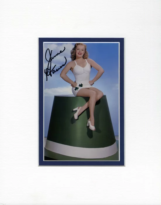 June Haver autograph