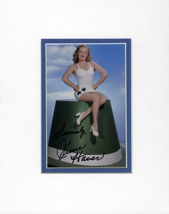 June Haver autograph