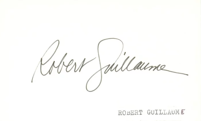Robert Guillaume autograph