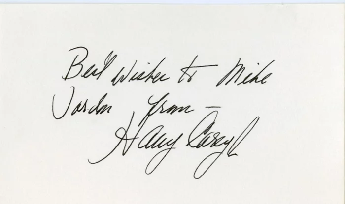 Harry Carey Jr. autograph