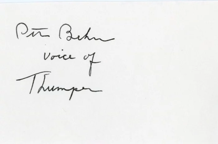 Peter Behn autograph