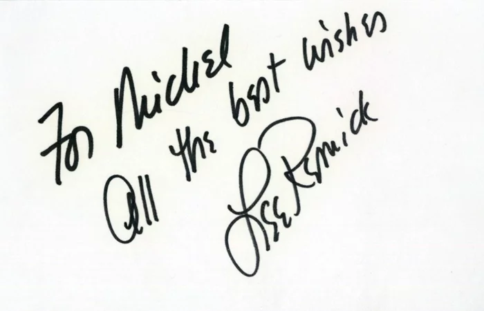 Lee Remick autograph