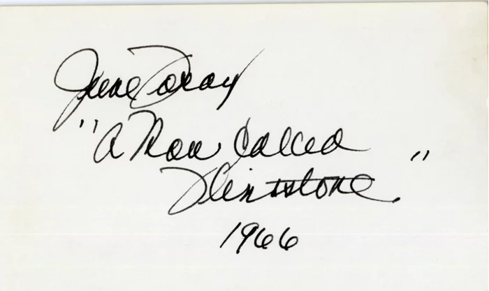 June Foray autograph