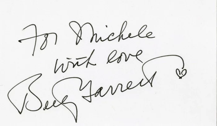 Betty Garrett autograph
