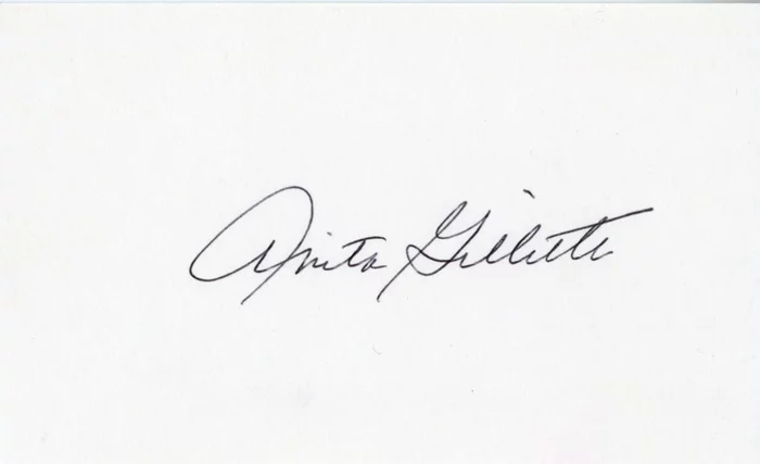 Anita Gillette autograph