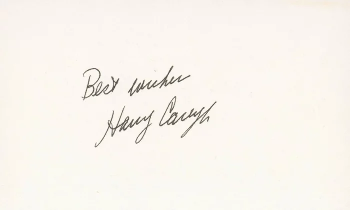 Harry Carey Jr. autograph