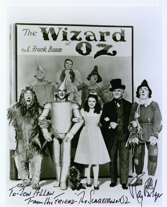 Ray Bolger autograph