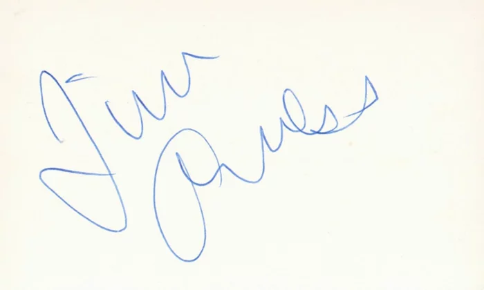 James Arness autograph