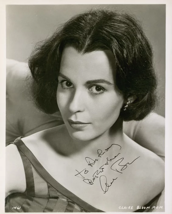 Claire Bloom autograph
