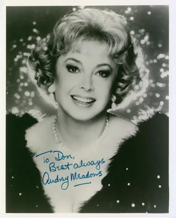 Audrey Meadows autograph