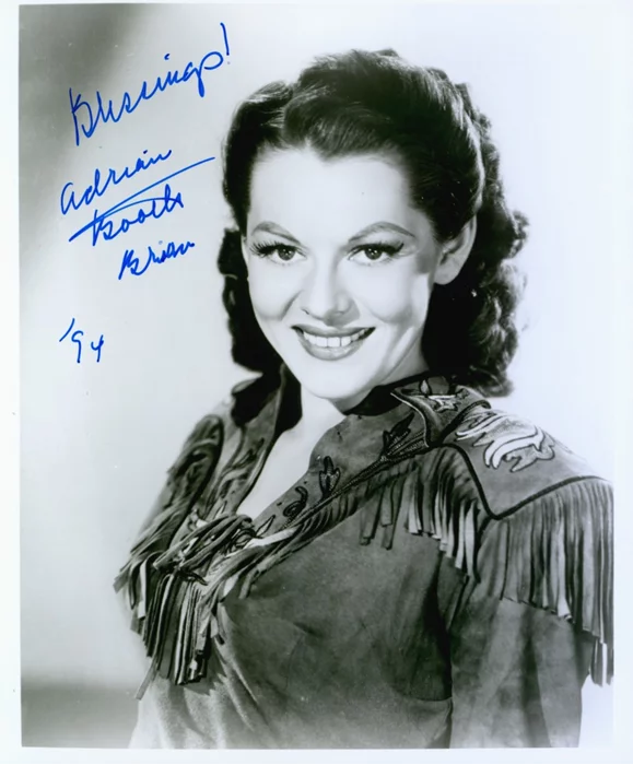 Adrian Booth autograph