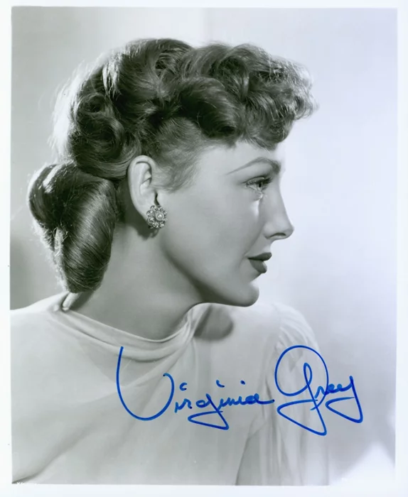 Virginia Grey autograph