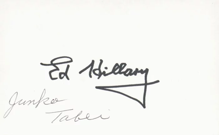Mt. Everest Exploration autograph