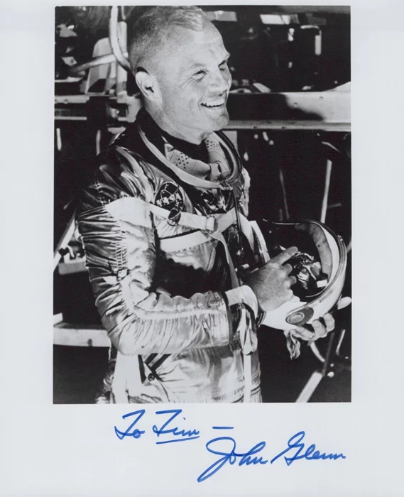 John Glenn autograph