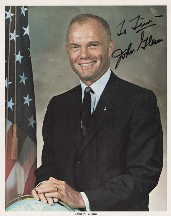 John Glenn autograph