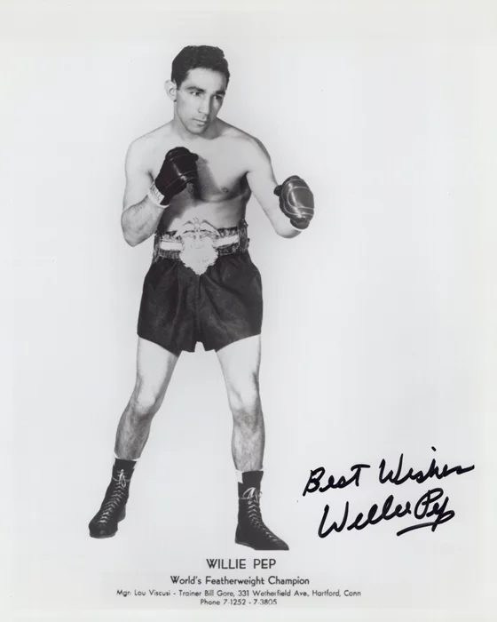 Willie Pep autograph