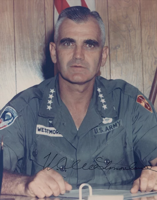 William Westmoreland autograph