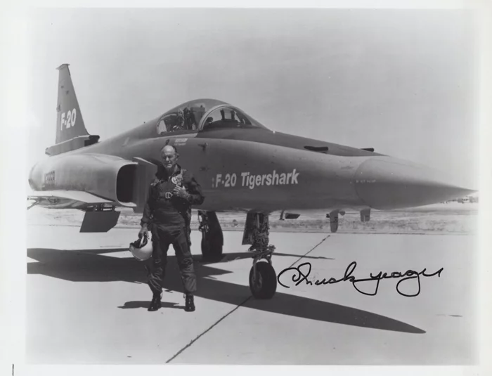 Chuck Yeager autograph