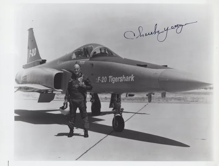 Chuck Yeager autograph