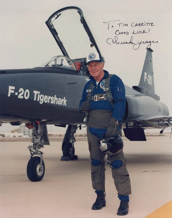Chuck Yeager autograph